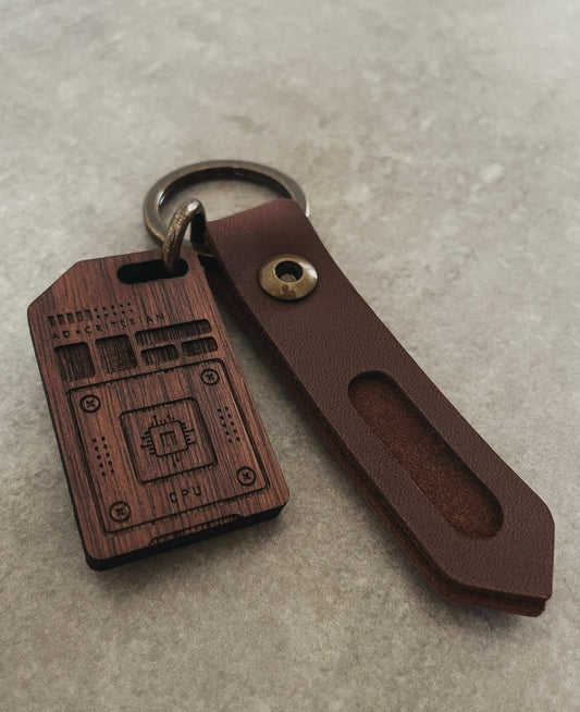 How do people use leather keychains?